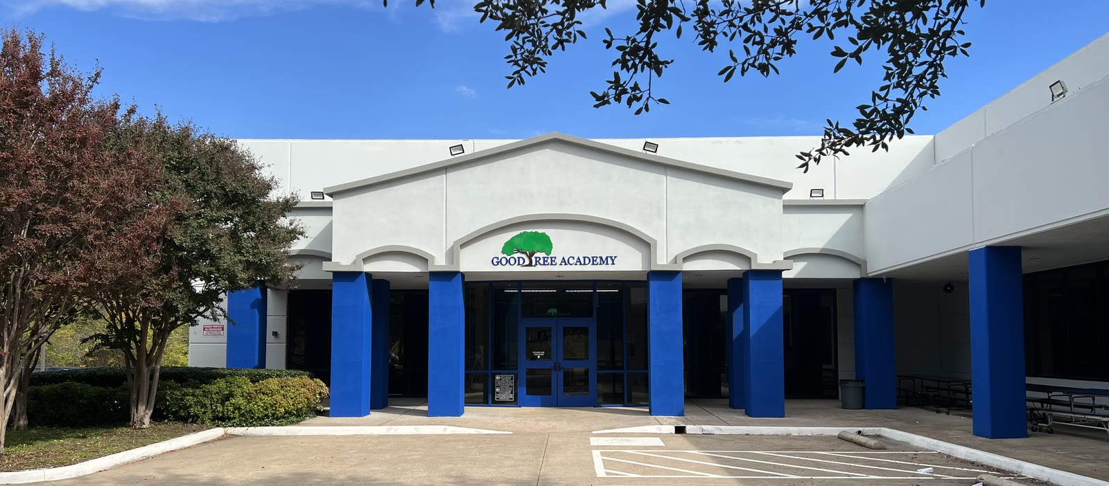 The entrance to Good Tree Academy in Plano